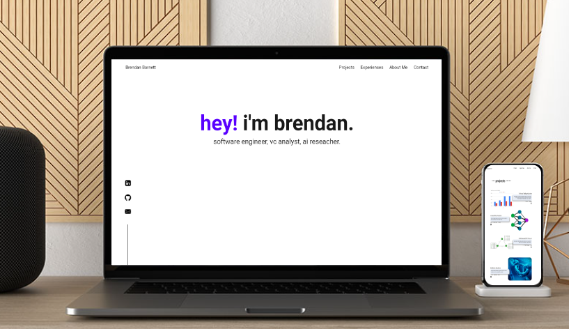 website mockup on a computer and phone